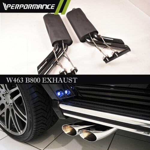 Stainless steel W463 G Class g wagon muffler tips G63 G65 G500 G350 B STYLE exhaust system exhaust pipes with B logo