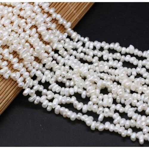 Natural Freshwater Pearls Beaded White Notoginseng Hole Loose Beads for Jewelry Making DIY Necklace Bracelet Accessories 14