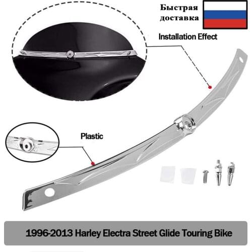 Motorcycle Windscreen Windshield Fairing Trim Cover for Harley Touring Electra Street Glide Ultra Limited Tri Glide 1996-2013 RU