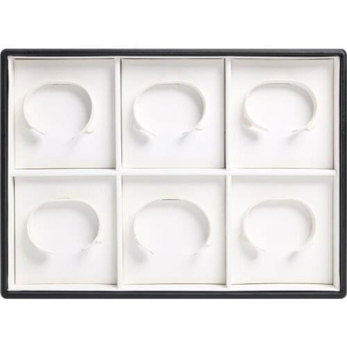 6 Slots Bracelet Box Earrings Bracelet Necklace Ring Ornaments Cosmetic Organizer Case Jewelry Display Holder