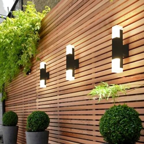 Outdoor LED Waterproof Wall Lamp Garden Porch Wall Sconces Villa Hotel Courtyard Aisle Corridor Wall Lamp