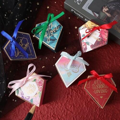 Love Heart Shape Gift Box Candy Boxes Packaging Bags for Wedding Party Favors Baby Shower Birthday Decoration