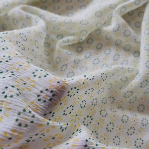 On Sale Crepe Kawaii Print Chiffon Scarf Dress Material Dropping DIY Blouse Fabric