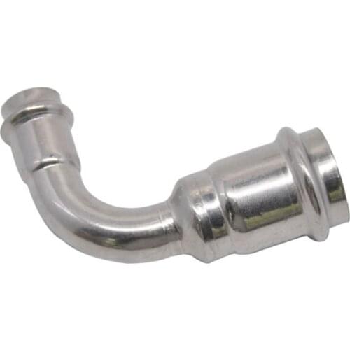 Ferrule connection water joint DN15/20/25/32/40/50 press reducing L stainless steel 304 sanitary pipe sanitary elbow fittings