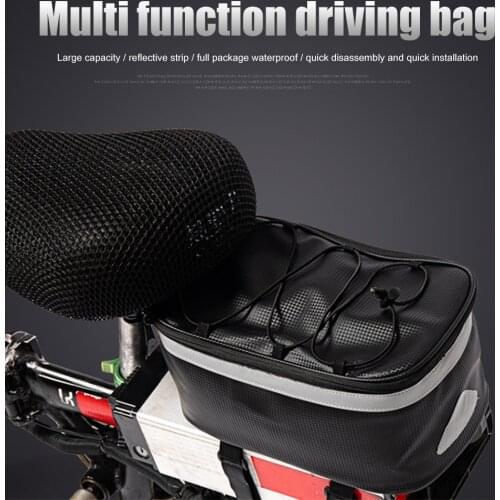 7L Bike Trunk Bag Bicycle Bag Water Resistant Bike Rack Bag with Waterproof Rain Cover bycicle bag MTB Bike Cycling Rack Luggage