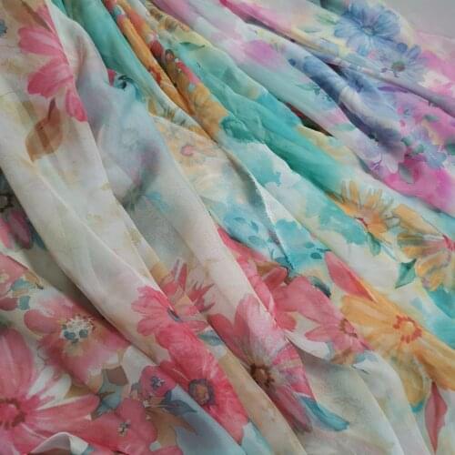 Thin Chiffon Cosplay Dress Fabric 30D Silky Flowing Breathable DIY Scarf Blouse Material