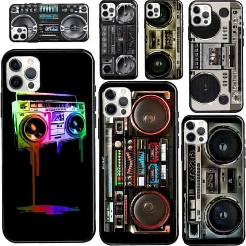 Vintage 80s Boombox For iPhone 12 mini 11 Pro Max Phone Case For iPhone 7 8 Plus 6S X XR XS Max SE 2020 Coque