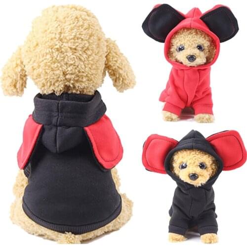 Winter Dog Hooded Coats Jacket Warm Cotton Pet Dog Clothes for Small Dogs Chihuahua Pug Clothing Puppy Cat Costume Pets Products