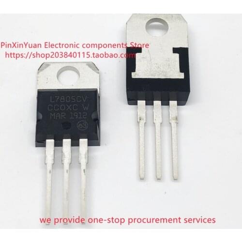 10PCS/Lot New original L7805CV L7805 series three-terminal voltage stabilizer TO-220 In stock