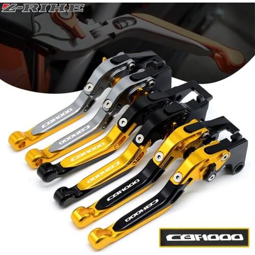 12 Colors CNC Adjustable Folding Extendable Motorcycle Brake Clutch Levers For Honda CBF1000 CBF 1000 2006 2007 2008 2009