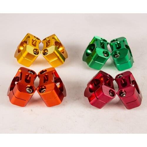 2 Pieces CNC Off road Motorcycle Bar Clamps Handlebar risers Adapter For 7/8" 1-1/8 Dirt Pit Bike motorbike