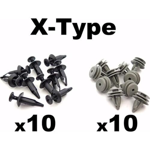 20pcs Plastic Screw Fit Button Or Trim Clips Sill Moulding Side Skirt Trim Clips Accessories