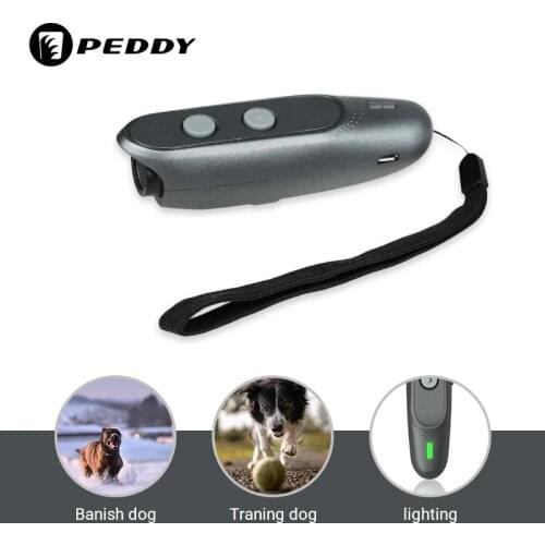 Dog Ultrasonic Trainer Pet Repeller Training Device Pet Dog Repellent Stop Barking Repel Tool Dog 3 in 1 Handheld Transducer
