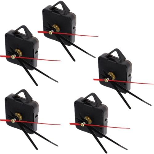 5 Plastic Silent DIY Clock Quartz Movement Mechanism Hands Replacement Parts Kit