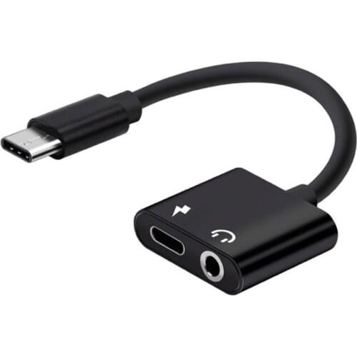 Type C To 3.5MM Audio Aux Connector Charging Port Two-in-One Type-C Audio Charging AUX Adapter Cable Songs Call Adapter