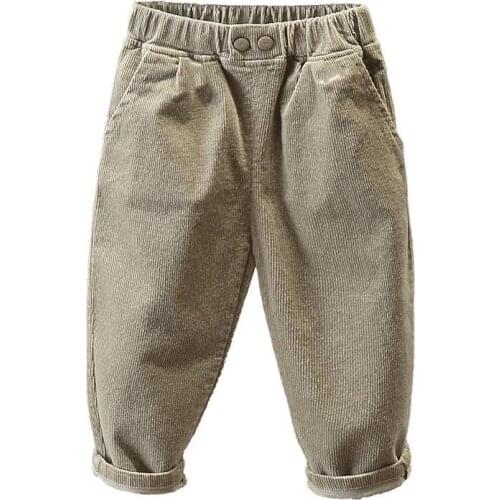 Boys' pants 2020 Spring and Autumn Baby autumn Clothes boys' Autumn pants Fashion Childrens Cool Corduroy Casual pants