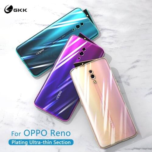 GKK Case for OPPO Reno 10X Zoom Case All-Protection Transparent Plating Shockproof TPU Cover for OPPO Reno 10X Zoom Case Coque