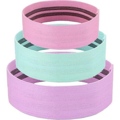 Men Women Hip Fitness Resistance Bands Yoga Polyester Elastic Rubber Loops Squats Fitness Hip Circle 120-180 Lbs