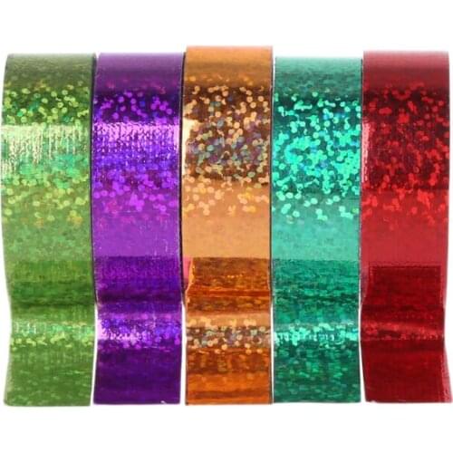 Rhythmic Gymnastics Decoration Holographic Glitter Tape Ring Stick Accessory