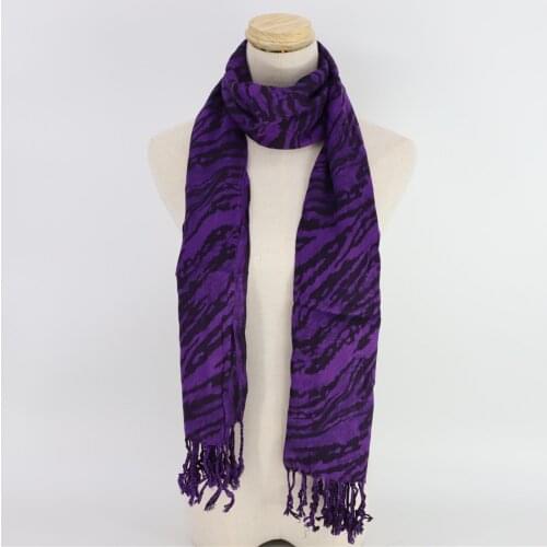 Jinjin.QC Womens Scarf Scarves Animal Print Purple Color Viscose Material Excellent Quality Fashion Stylish Spring Summer