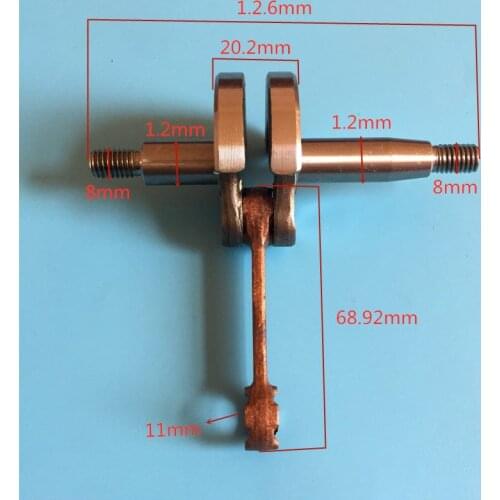 CRANKSHAFT FOR MITSUBISHI TU26 & MORE 26CC BRUSHCUTTER STRIMMER CRANK SHAFT 767 768 708 SPRAYER MIST DUSTER PARTS