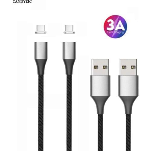 CANDYEIC Type C to USB Magnetic Cable for Samsung Galaxy A21s Phone Charger Charging Cable Fast Charging