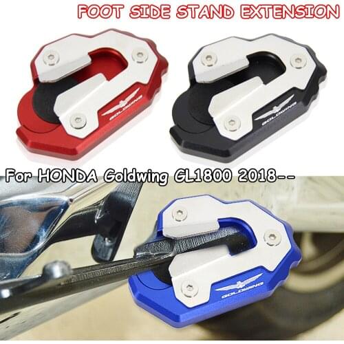 Motorcycle Gold Wing GL1800 CNC Foot Support extension plate side stand enlarger New For Honda Goldwing GL 1800 2018 and above