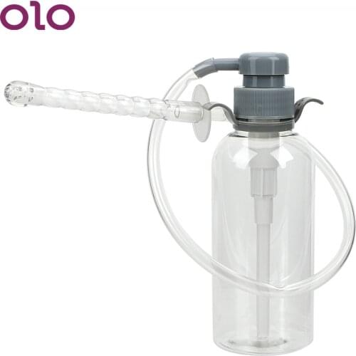 OLO 300mL Douche Anal Cleaner Butt Vagina Cleaning Rectal Sprayer Enema Sex Toys for Women Men Sex Products