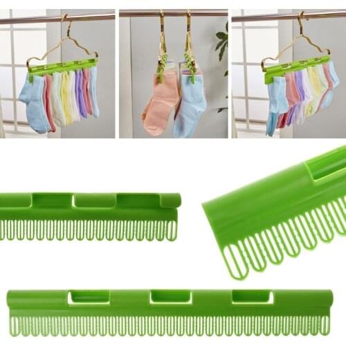 Plastic Towel Clothes Socks Clips Anti Skid Windproof Storage Rack Hanger Clamp
