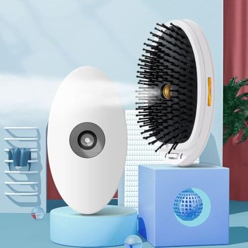 Portable anti-static spray comb Home straight hair massage comb Smooth hair comb Hairdressing function Hair smoothing comb