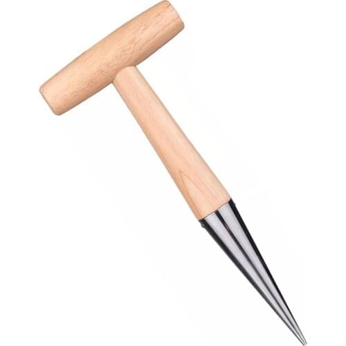 Sow Dibbler Stainless Steel Durable Long Lasting Gardening Fertilizer Planting Vegetable Transplanting Hole Punch Planter Tool