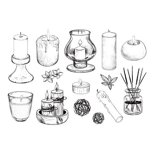 Lampstand Transparent Clear Silicone Stamp/Seal for DIY scrapbook/photo album Decorative clear stamp ST0897