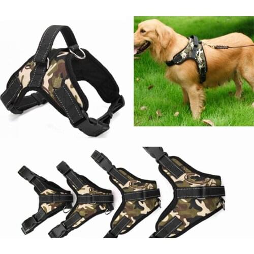 Adjustable Dog Harness No Pull For Large Dogs Harness Nylon Dog Leash XL Medium Pet Supplies Vest Pet Collar Accessories
