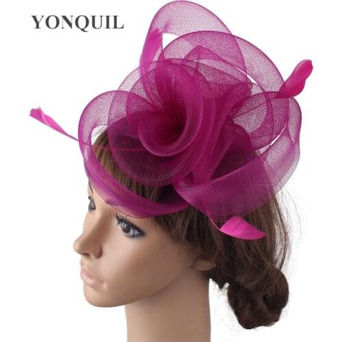 Wedding fashion hair fascinator accessories bride nice headwear cocktail mariage headdress hair pin tulle mesh headwear nice