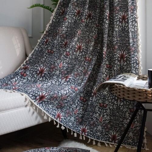 TUEDIO Cotton Curtains For Windows