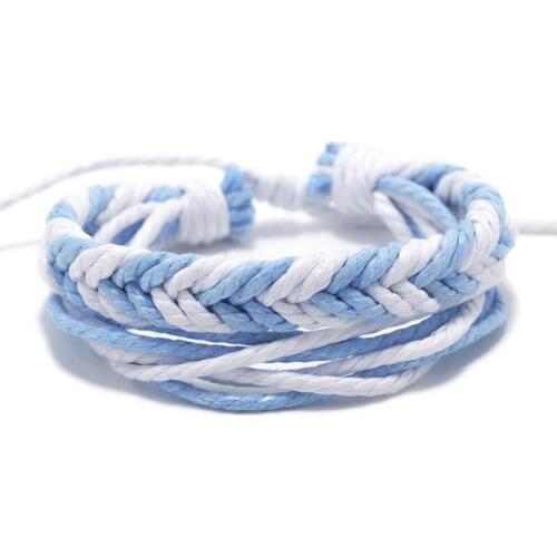 2021 New Handmade Multi-Layer Cotton And Linen Woven Bracelet Original Accessories Rope Bracelets #XL007