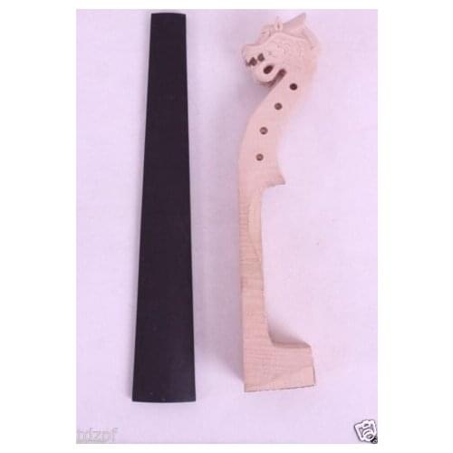 Yinfente New 4/4 violin Neck hand carved Dragon Headstock fingerboard High Quality Violin Accessories Violin parts