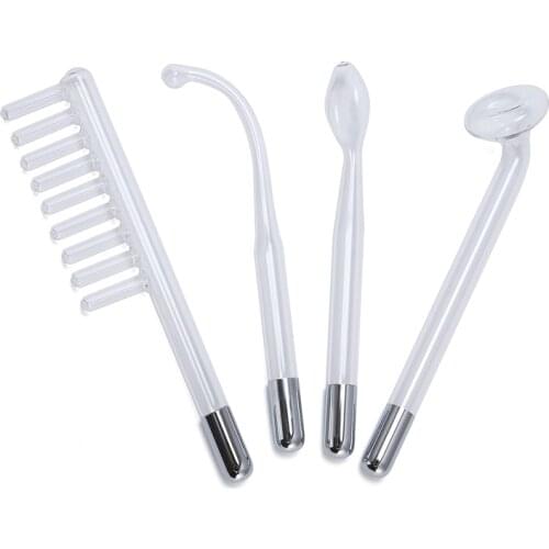 Replacement Electrotherapy Wand Glass Tube for High Frequency Electrode Glass Tube Electrotherapy Facial Skin Care Machine