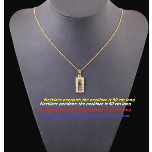 Gold stainless steel necklace pendant popular 18-k necklace pendant dd