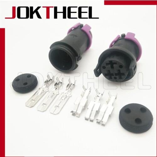 1/5/10/20 sets male female circular waterproof fog lamp plug TE 3 Pin way Connector for Toyota Mazda VW 813972928 813972927