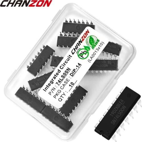 10PCS 74LS00 74LS00N SN74LS00N 7400 DIP14 DIP Logic IC Integrated Circuit Electronic Inverter Semiconductor New Original InStock