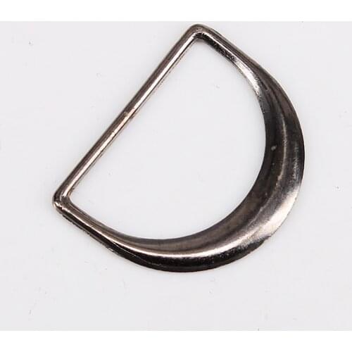 100piece 31mm Black Gun Metal Alloy D Ring Adjustable Belt Buckle for Backpack Straps Luggage Garment Accessories K403