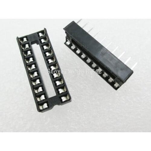 20PCS/LOT 20 Pin DIP SIP IC Sockets Adaptor Solder Type Narrow ic socket