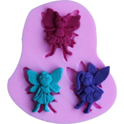 3D Butterfly People Shape Cake Mold Embossed Silicone Mould Soap Candy Chocolate Ice Cake Molds Cake Decoration Bakeware Tools