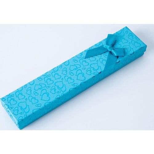 40%HOT Rectangle Shape Bowknot Necklace Bracelet Jewelry Storage Packaging Gift Box