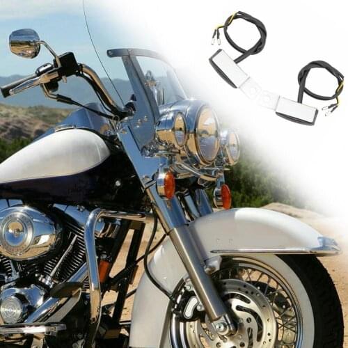 50% Hot Sales!! 1 pair Turn Signal Lamp Lighting ABS Metal Motorcycle Turn Signal for M8 Screw Holes Motorcycle