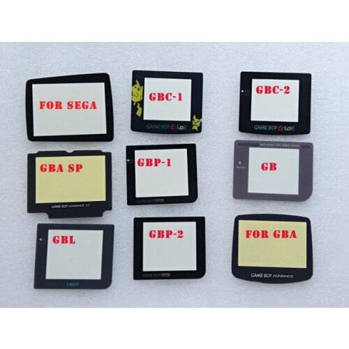 50 PCS/LOT Screen Lens For Gameboy Color for GBC GBASP/GBL/GBP/GB/GBA Replacement Glass