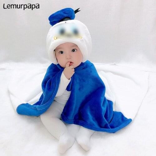 Cartoon Duck Shaped New Born Baby Towel Baby Cloak Cape Infant Hooded Bathrobe Soft Blanket Bath Towel Baby Toalla baby Towels