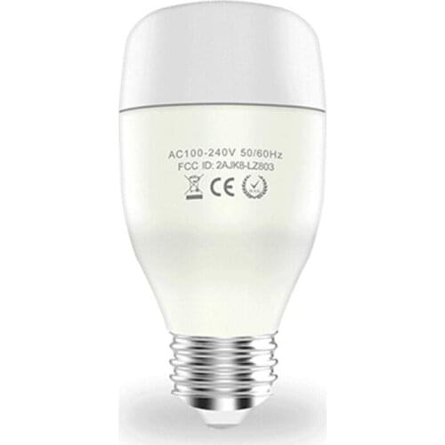 E27 Smart Wifi LED Bulb 7W WCRGB Tuya Smart Dimmable Lamp Bulb Color Changing with Music Compatible with Alexa Google