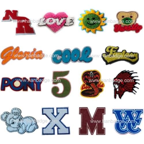 Custom Chenille Patch Customized Embroidery Badge Emblem With Your Design